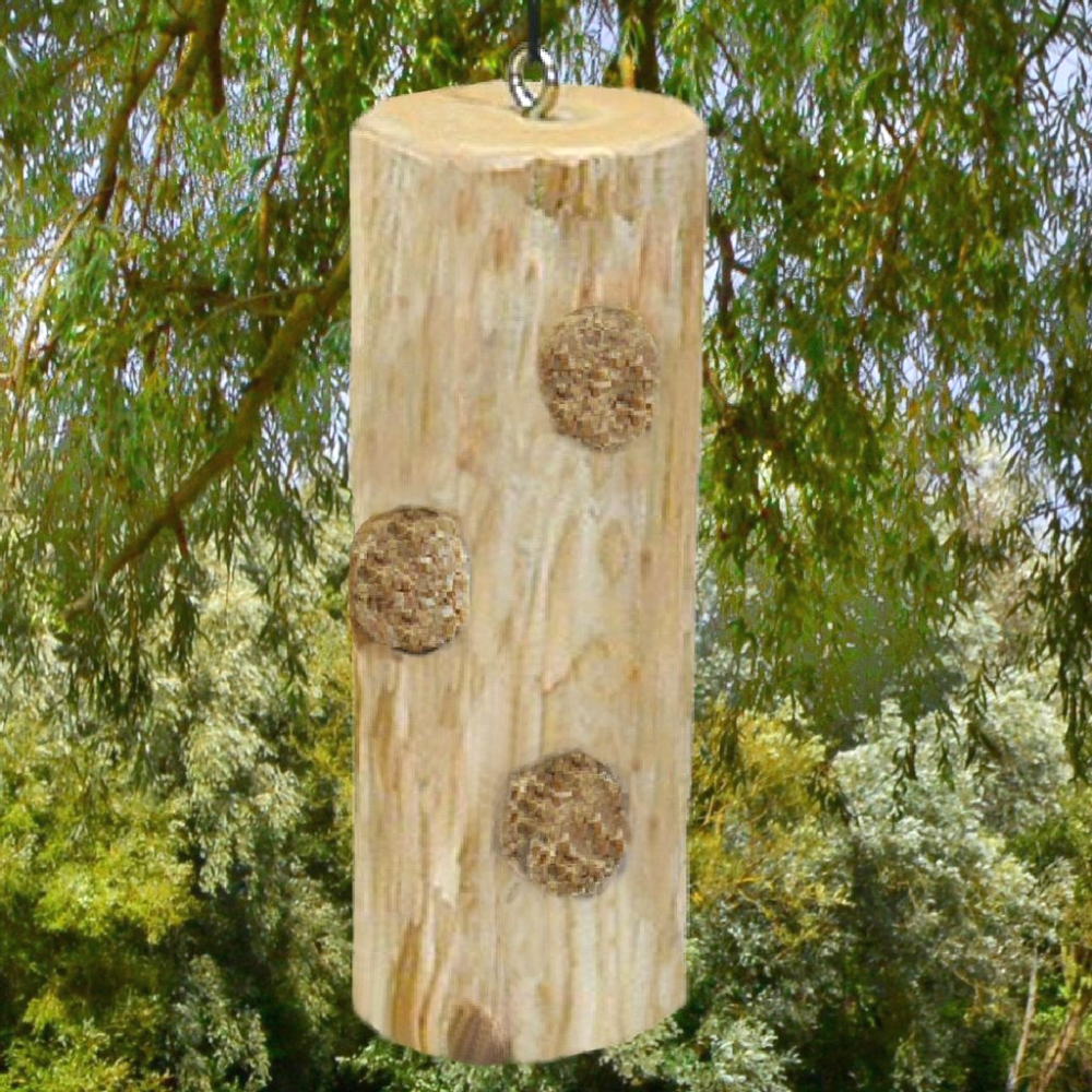 Cedar Select Suet Log Feeder 8.5